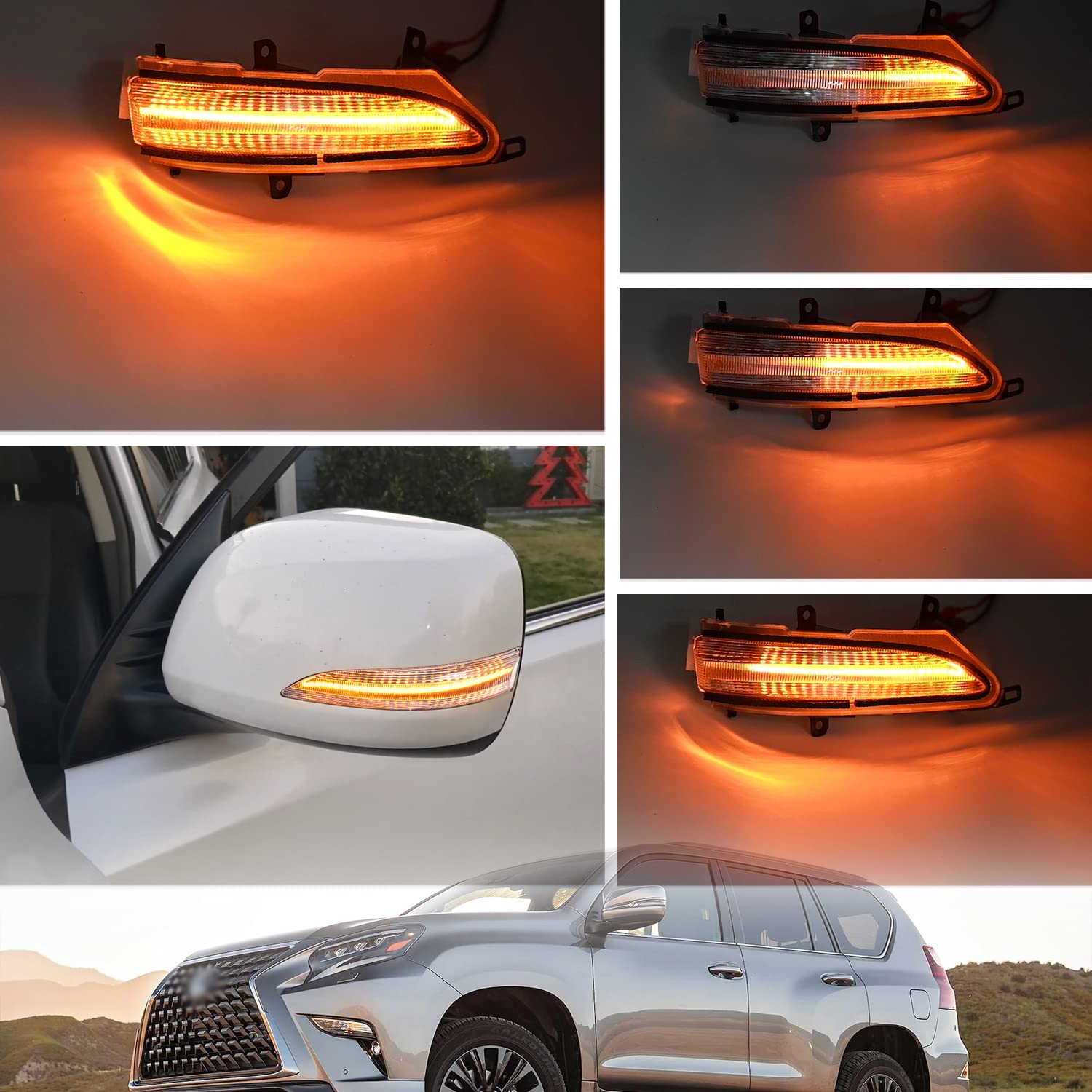 Lexus Lx570 2018 Sequential LED Side Mirror Turn Signal Lights For