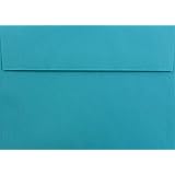 Teal/Aqua 50 Boxed A6 Envelopes (4.75 x 6.6) for up to 4.5 x 6.25 Cards, Invitations, Announcements by The Envelope Gallery