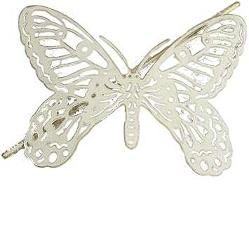 Cream Magnetic Butterfly Wire Curtain Tie Backs Pair Curtain