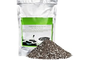 THE NEXT GARDENER.COM Succulent Cactus Potting Soil Mix (2 qt), All-Purpose Garden Potting Mix for Indoor Outdoor Plants, Quick Drain Houseplant Orchid Bonsai Perlite Soil, Ready-to-Use, Resealable Bag Design