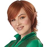 California Costumes, Peter Pan Shag Wig, Sienna Brown