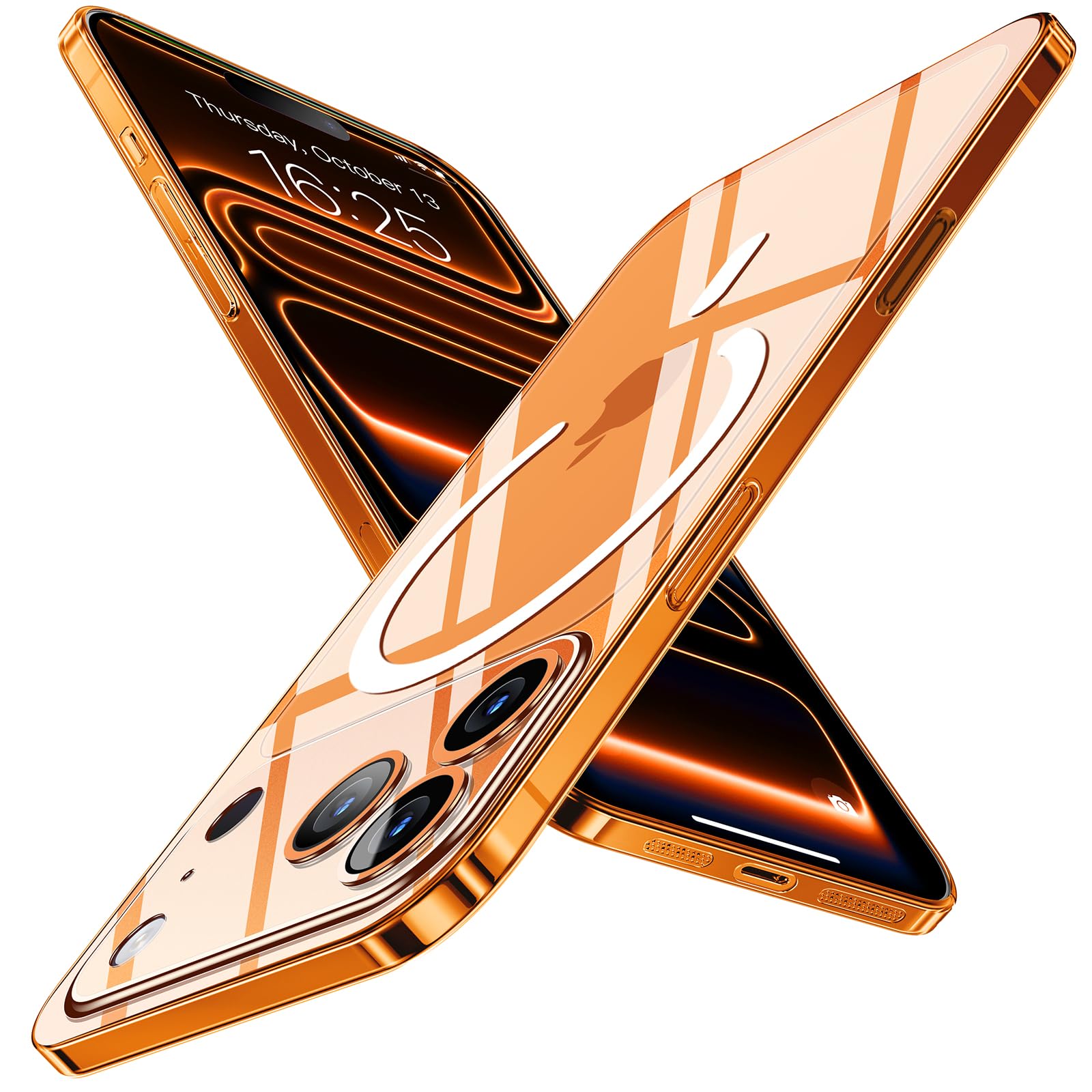 Photo 1 of Purluct Magnetic Slim Designed for iPhone 17 Pro Max Case[Compatible with MagSafe],Thin Finish Skin Hard Back Case [Non Yellowing] Ultra Protective Fit Cover with Camera Protection 6.9 Inch (Clear)