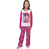 Komar Kids Barbie Girls No Such Thing As Too Extra Fleece 2 Piece Pajama Set
