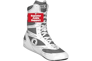 Ringside Diablo Boxing Shoes, Synthetic Leather Shoes for Men and Women, Lightweight, Low-Top Ankle Shoes for Boxing, Wrestling, Workout, Training, and Competition, Available in Different Sizes (2-13)