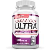 Carb Block Ultra White Kidney Bean Carb Blocker &amp; Keto Diet Cheat Pills | Natural Carbohydrate Blocking Supplement | Vegan Friendly, Gluten Free Carbohydrate Blocker for Women &amp; Men