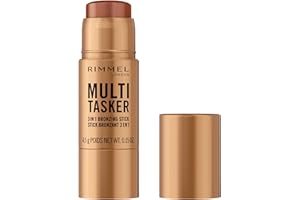 Rimmel London Multi Tasker Bronzing, Sculpting & Contour Stick, All-Day Wear, Dewy Finish, Vegan-Friendly Makeup, 4.5g