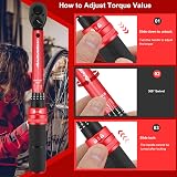 ATsafepro Torque Wrench 1/4 3-25 Nm Bike Drive Click Precision view 7