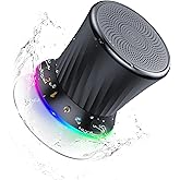 ZYHKON Bluetooth Shower Speaker, IPX5 Waterproof Portable Speaker with Suction Cup, Deep Bass Mini Bluetooth 5.3 Speaker with Built-in Mic, 8H Playtime for Bathroom, Pool, Travel