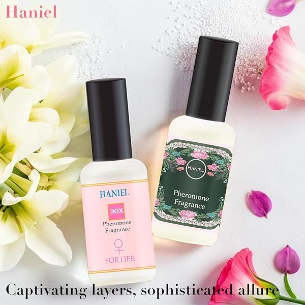 HANIEL WOMEN’S PINK TEMPTATION PERFUME – BRIDAL & DATE NIGHT FRAGRANCE OIL, LONG-LASTING ATTRACTION, PHEROMONE PERFUME FOR WOMEN