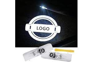 Canpo No Fade Car Door Lights Logo Compatible with Nissan, LED Welcome Lights Accessories for Altima Maxima Armada Titan Quest Pathfinder Terra (NS2-2pcs)