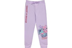 Disney Girls Lilo and Stitch Jogger Sweatpants with Minnie Mouse & Disney Princesses, Little and Big Girls Sizes 4-16