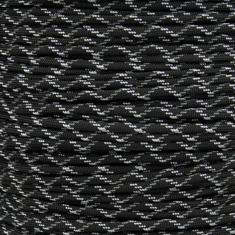 Paracord Planet Reflective 550lb Paracord – 7 Strand Type III Nylon Parachute Cord for Outdoor Visibility, Hiking, and Crafting