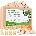 WFLUOLUO Mini Firewood with 8PCS Fire Starters 5'' Lengths Pine Kiln Dried Firewood Great Solo Stove Accessories Tool Prefect for Solo Stove Mesa and Mesa XL,Tabletop Fire Pit,Wood Stove Accessories