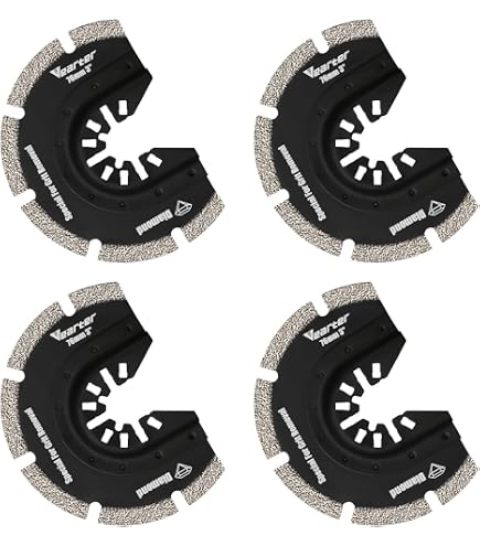 Lot De 3 Lames Bimétal Pour Outil Oscillant – 1-3/8 Pouces – Compatibles Rockwell Sonicrafter – Multifitblades