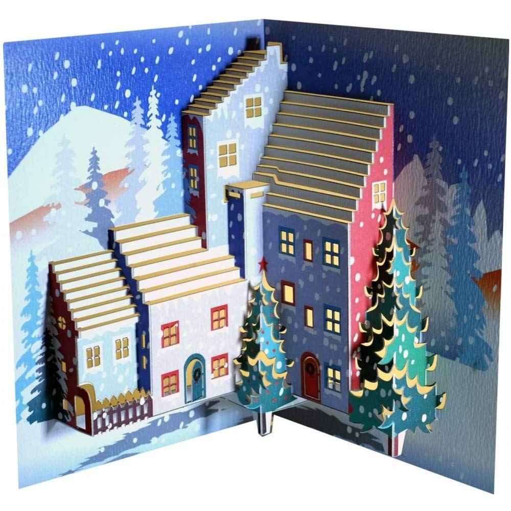Forever Handmade Cards Pop Ups POP110 - Christmas Trees - Laser Pop Up Card