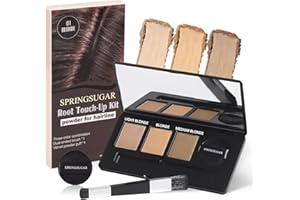 SPRINGSUGAR Root Touch Up Hair Color – 3 Color Blendable Hairline Powder for Gray Coverage, Root Cover Up & Thinning Edges – 48H Sweat Resistant, Natural Finish for Women & Men – Blonde