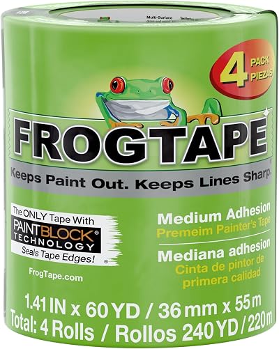 Frog Tape Multi-Surface Masking Tape 36mm x 55m 4 Pack Decorators Painting Tape