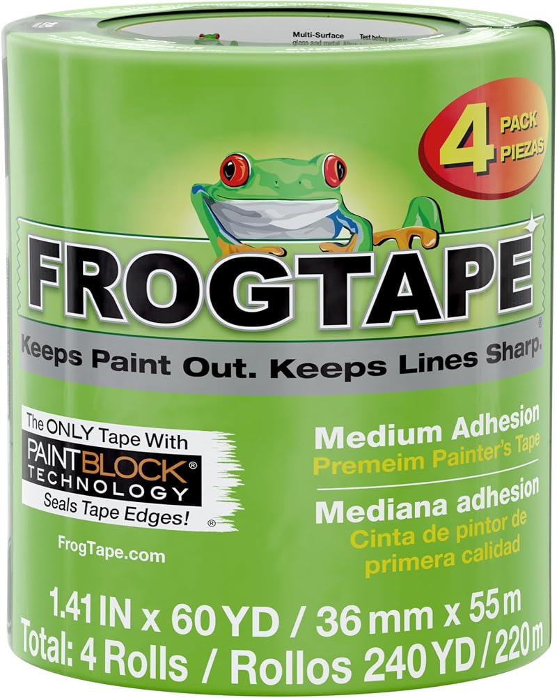 Frog Tape Multi-Surface Masking Tape 36mm x 55m 4 Pack Decorators Painting Tape