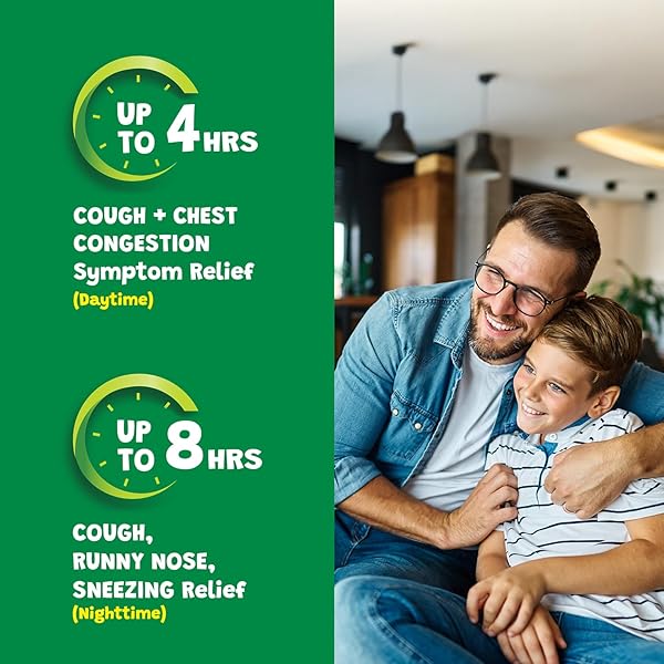 CHILDREN’S ROBITUSSIN DM DAY AND NIGHT COUGH RELIEF VALUE PACK, COUGH MEDICINE, GRAPE/FRUIT PUNCH FLAVOR – 4 FL OZ X 2