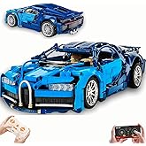 AoreSpty 1339-Piece Motorized Supercar Kit - 1:14 Scale RC Model with LED Lights & Remote Control | Ultimate Build for Car En