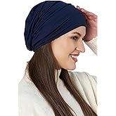 SAKUCHI Chemo Silky Soft Slouchy Snood Bamboo Cap Beanie for Women Cancer Hair Loss Turban Hat Chemo Headwear Women