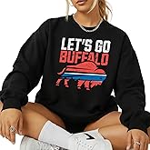 Let’s Go Buffalo Sweatshirt – Retro Bison Football Pullover – Game Day City Pride Crewneck