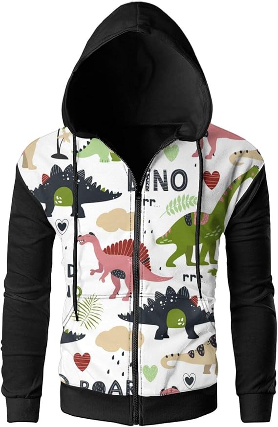 Dinosaur hoodie mens Clearance