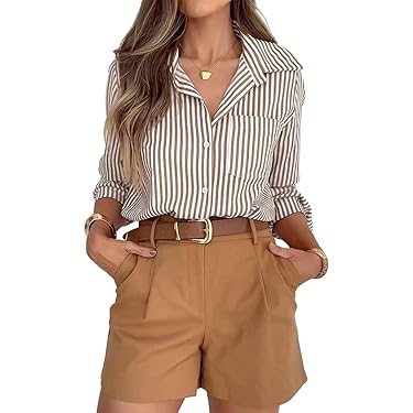 Amazon Best Sellers: Best Women's Blouses & Button-Down Shirts