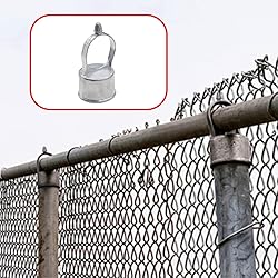 Evecad 2PCS Chain Link Fence Loop Cap, Chain Link