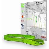 Lifting Sling Heavy Duty 1" x 2' Twisted Eye Lifting Sling 6,400 lbs Capacity, Nylon Lifting Strap, Rigging Web Sling