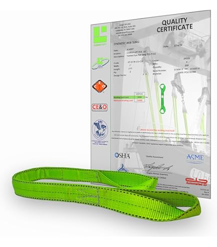 LIFT-ALL EE2802NFX12 Web Sling,Type 3,Nylon,2inW,12 ft.L