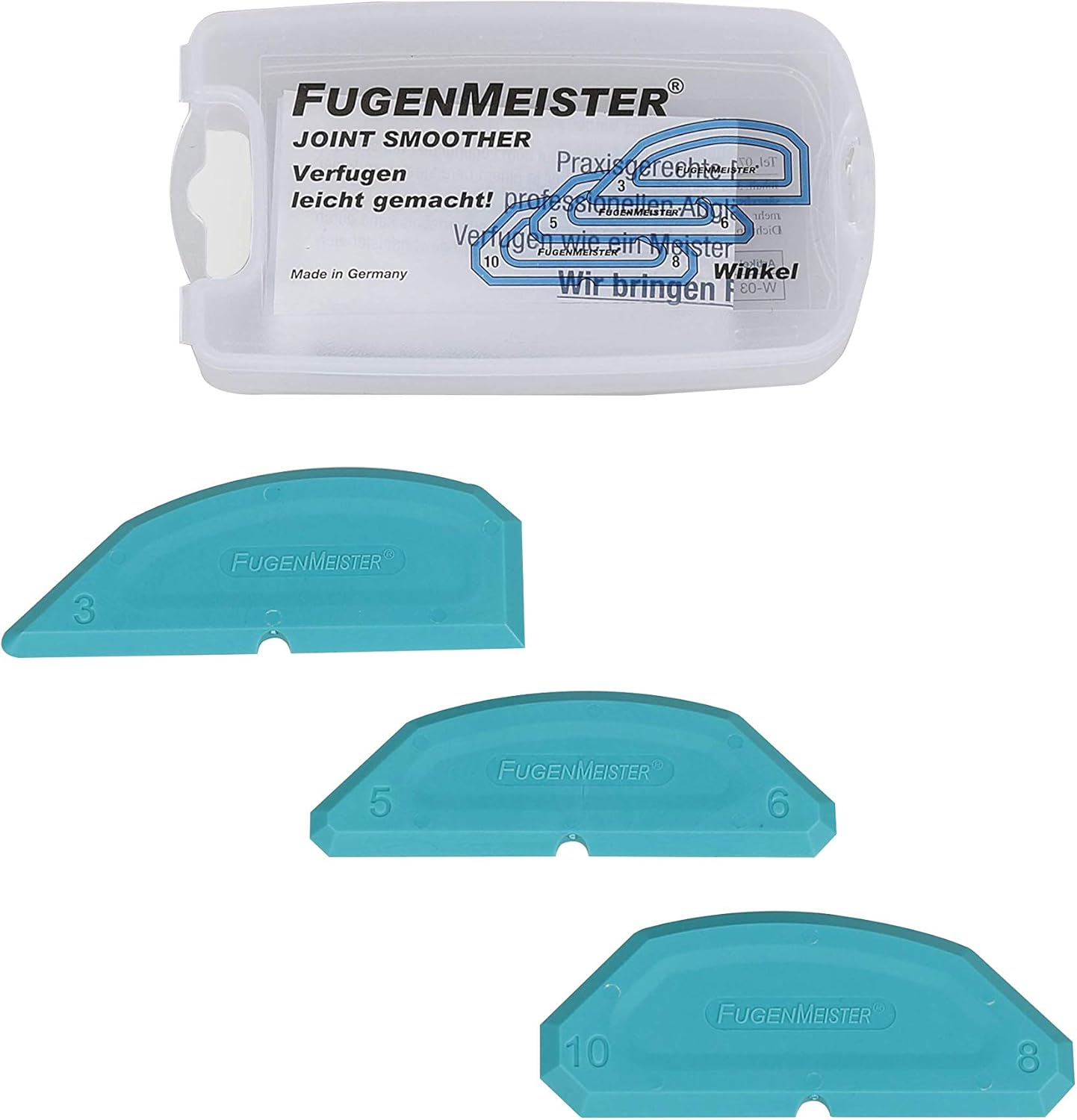 Fugenmeister Angle 3-Piece in Transparent Box, Winkel klein