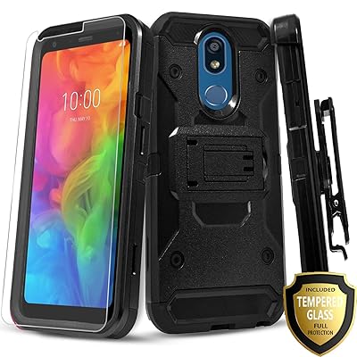 Shockproof Armor LG Stylo Case with Tempered Glass Kuwait
