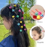 Hanyousheng 200Pcs Multicolor Elastic Hair Bands 15Pcs Mini Hair Clips view 5