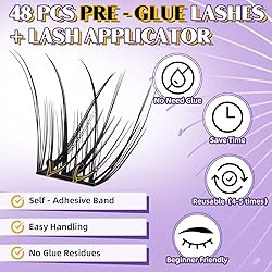 Self Adhesive Eyelashes SA02 48 PCS Reusable