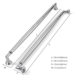 khtumeware 1 Pack Appliance Pull 18 Inch Polished