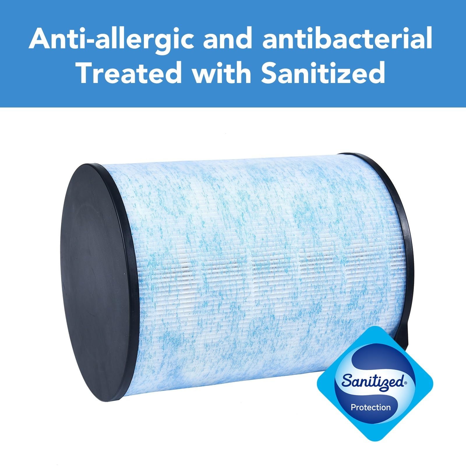 Genuine CleanForce AllerSync MaxPure H13 True HEPA Sanitized Air Filter for Rainbow Series, filters Dust, Somke, Pollen, Lint, Allergens, Pet Hair Dander and Odors