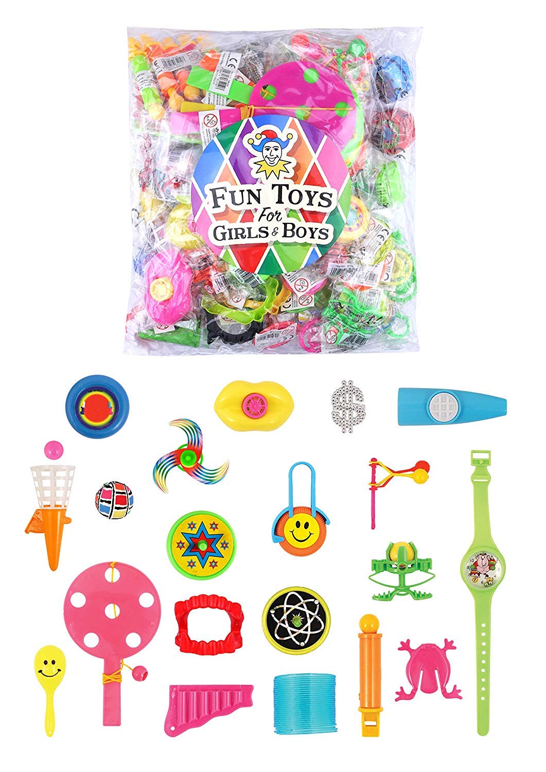 100 Assorted Party Bag Filler Toys