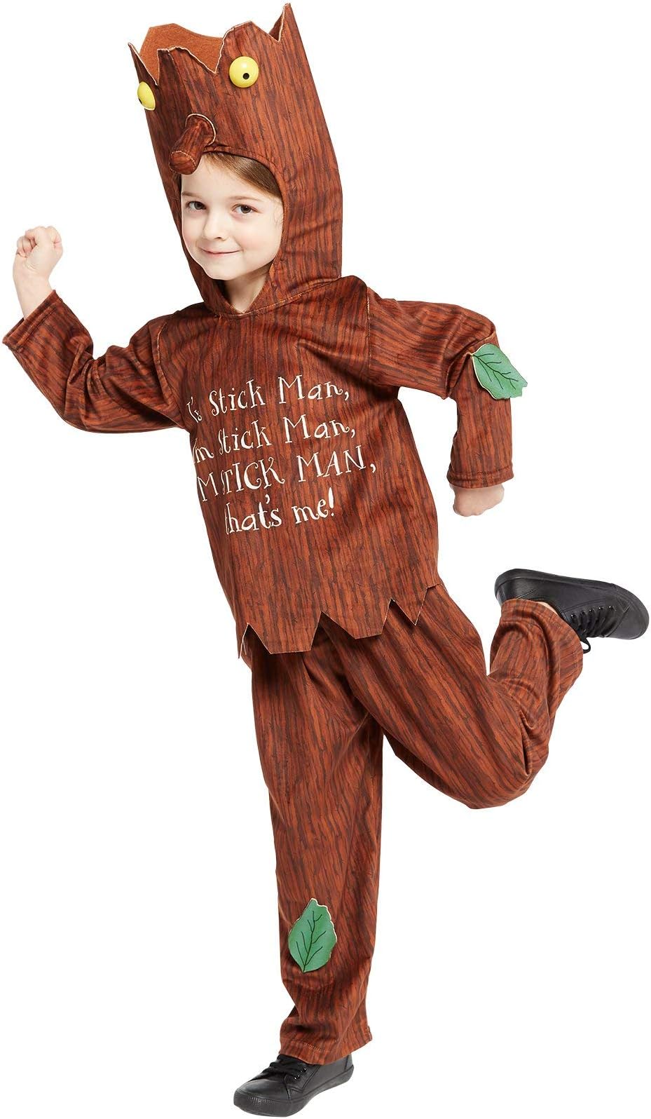 VMC Accessories Boys & Girls Stick Man Costume Kids World Book Day Fancy Dress
