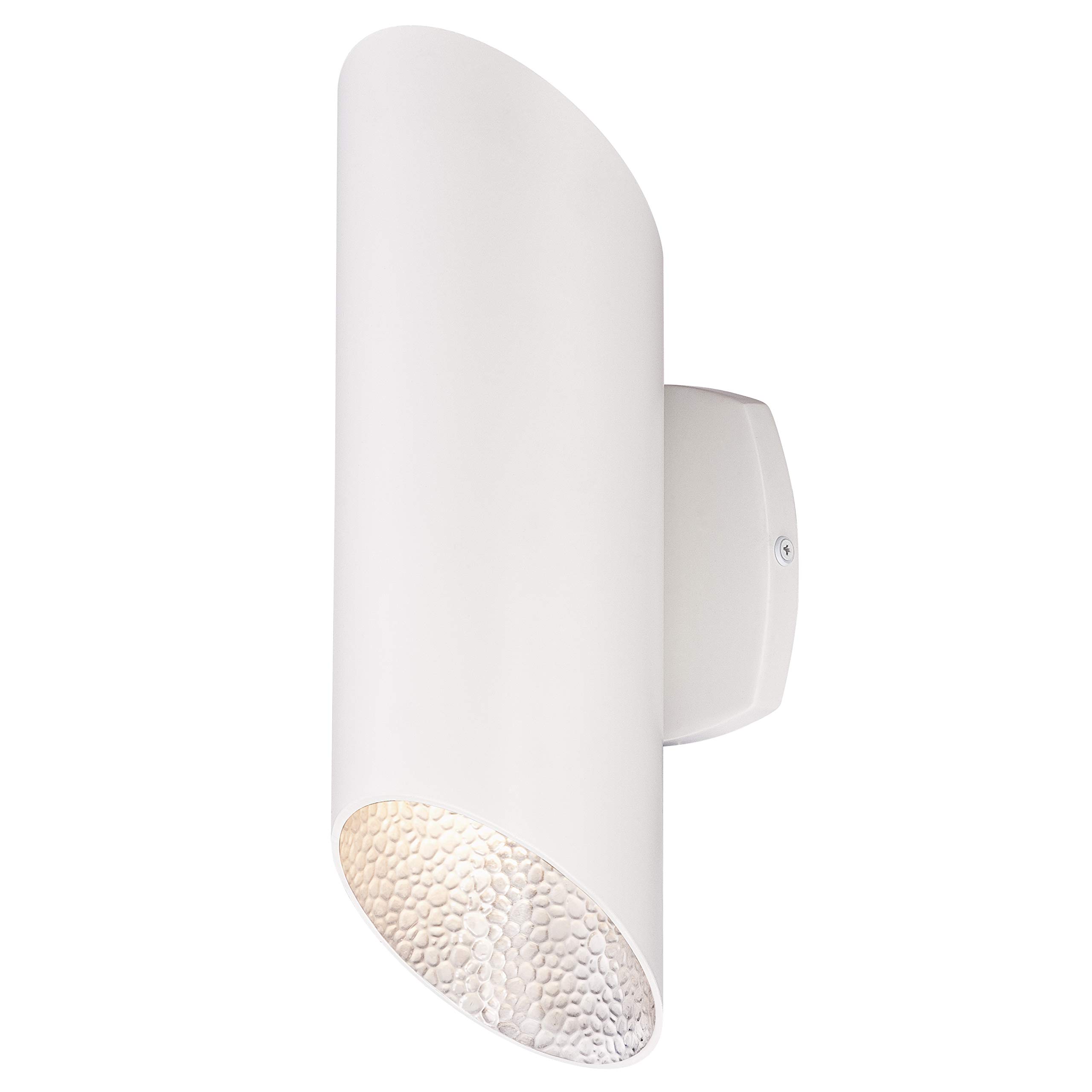 63487 Skyline Dimmable LED Up and Down Light Outdoor Wall Fixture, White Finish