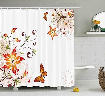 Badzubehor Textilien Naiture Hook Free Vinyl Shower Curtain