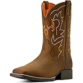 ARIAT unisex-child Deer Ridge Wide Square Toe Western Boot