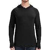 netdraw Men's Ultra-Soft Bamboo Viscose Hoodie Shirt UPF 50+ Sun Protection Long Sleeve Lightweight UV Shirt