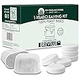 6 Pack Breville Compatible Charcoal Filters with 52 Cleaning Tablets, 1 Year Breville Compatible Maintenance Kit, Espresso Machine Clean Kit for Breville Barista Pro, Breville Infuser and more