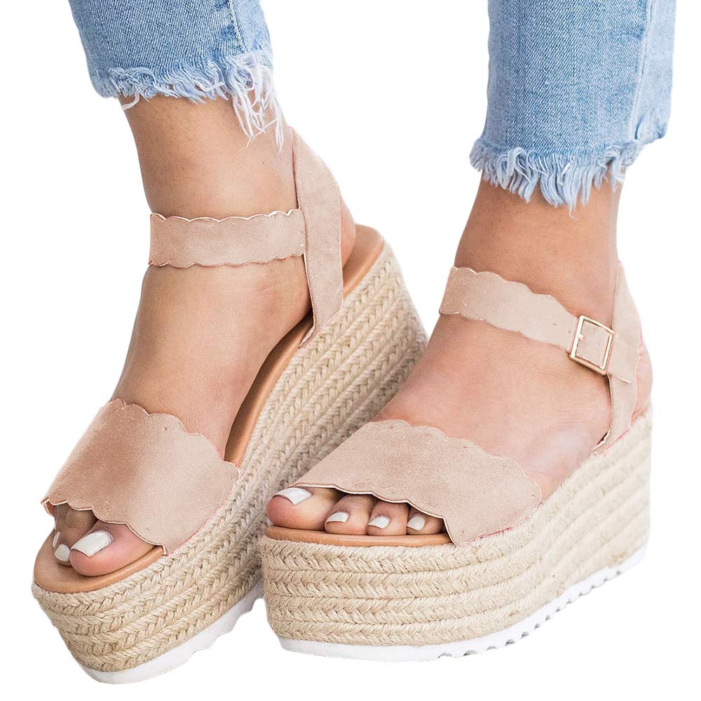 nude flat espadrilles