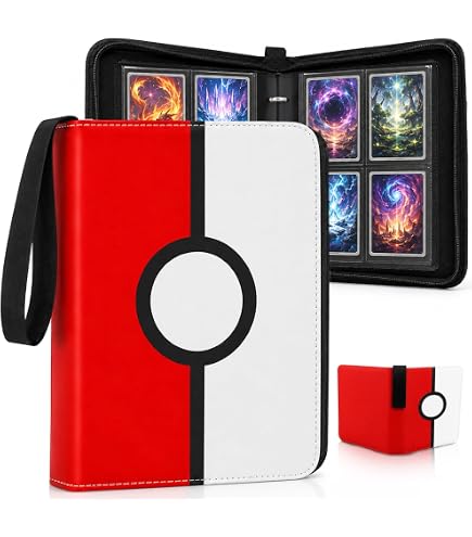 4 POCKET CARD ALBUM ポケモンカード用ファイル Amazon.com: Fweel 4-Pocket Trading Card Binder with Zipper, 400