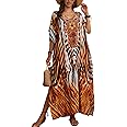 Kaftan Dresses for Women Plus Size Bathing Suit Cover up Caftan Maxi Beach Dresses