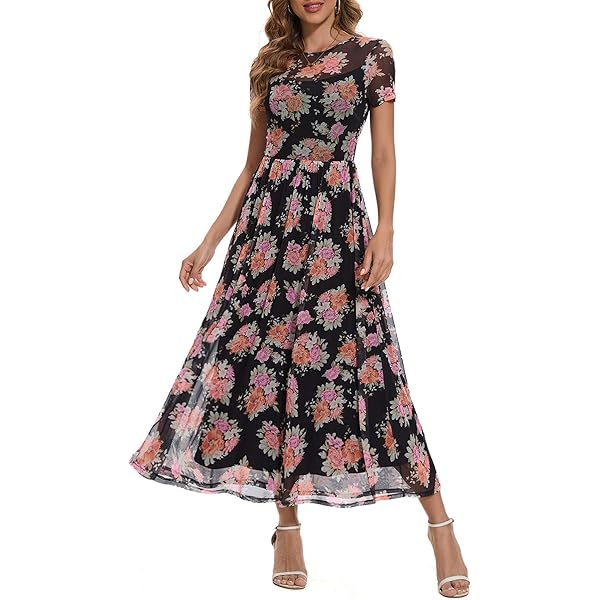 Vestido Largo De Gasa Halter Con Espalda Abierta - MX