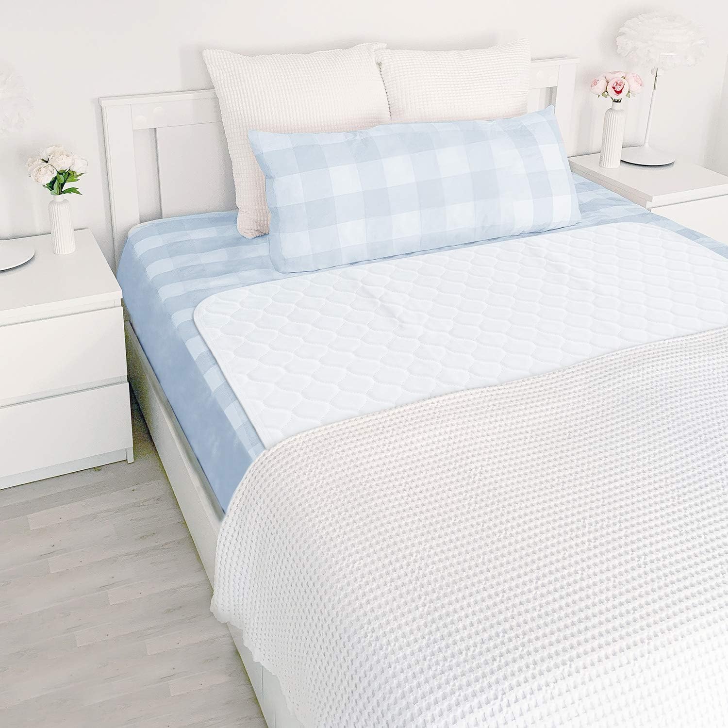 Heavy Absorbency Bed Pad, Washable and Reusable Incontinence Bed Underpads, 34"X36" (4 Pack), Waterproof Mattress Protector: Health & Personal Care