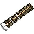 BluShark Original Premium Nylon Watch Strap - Stainless Steel Buckle with Multiple Sizes & Premium Styles, Replacement Watch Straps for Men & Women, Ballistic Military Waterproof